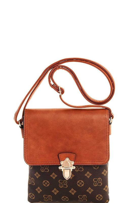 Alba Charisma Modern Pattern Crossbody Messenger Bag