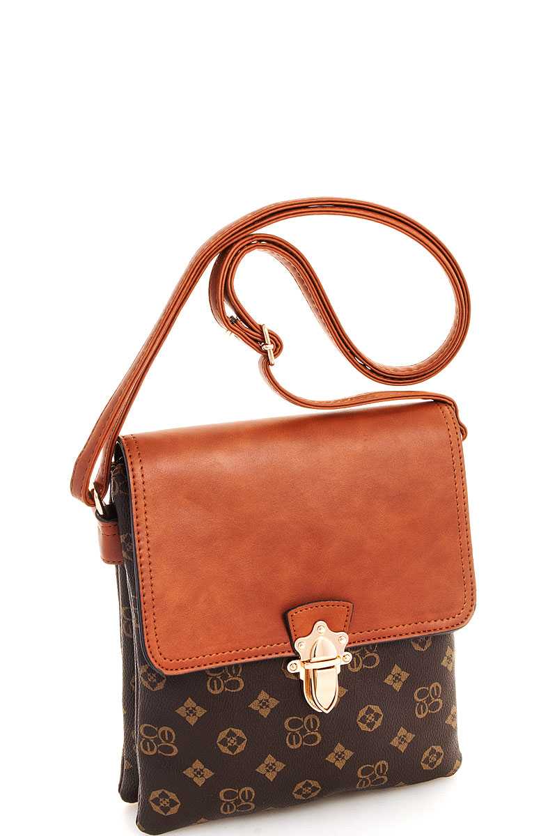 Alba Charisma Modern Pattern Crossbody Messenger Bag