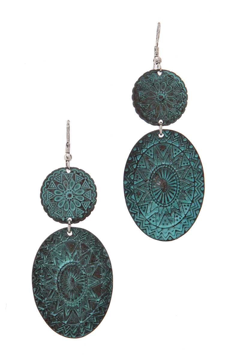 Metal Drop Earring