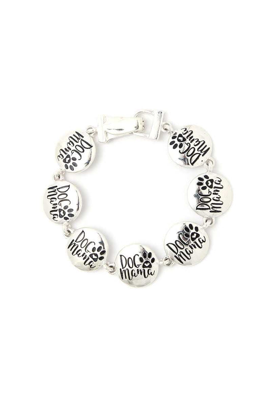 Dog Mama Metal Bracelet