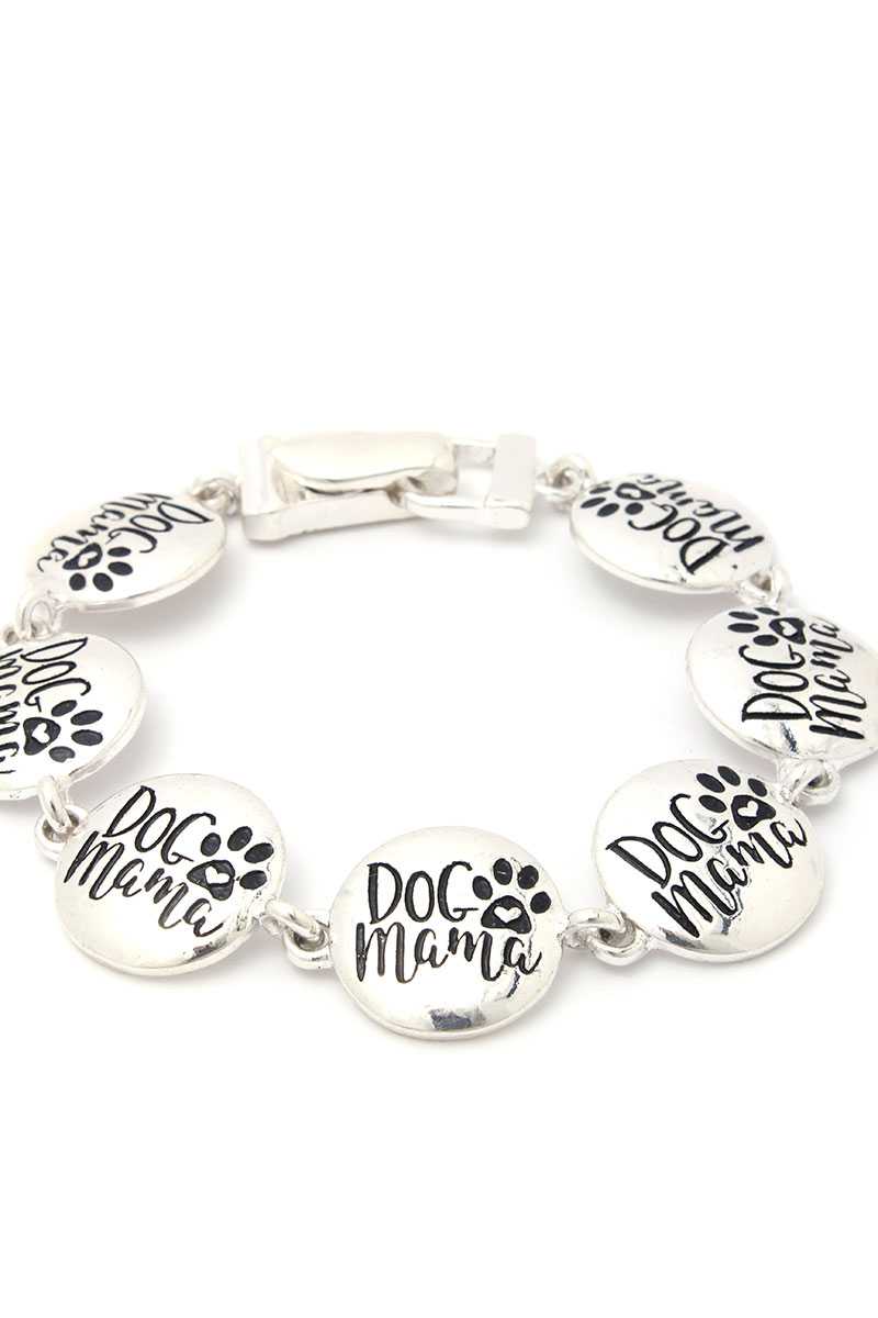 Dog Mama Metal Bracelet