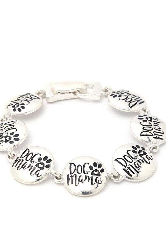 Dog Mama Metal Bracelet