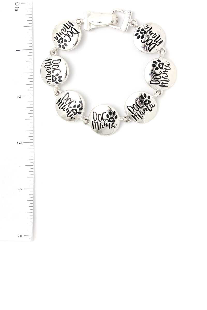 Dog Mama Metal Bracelet