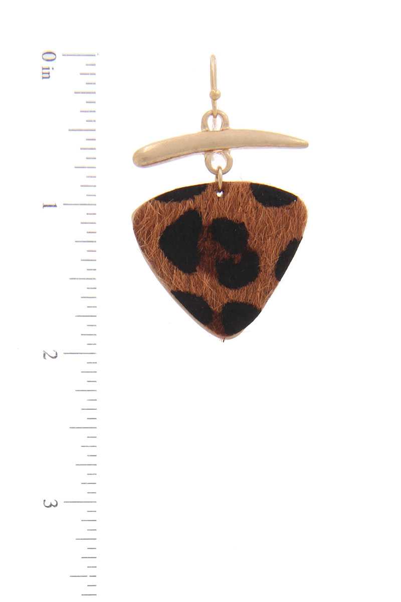 Animal Print Drop Earring