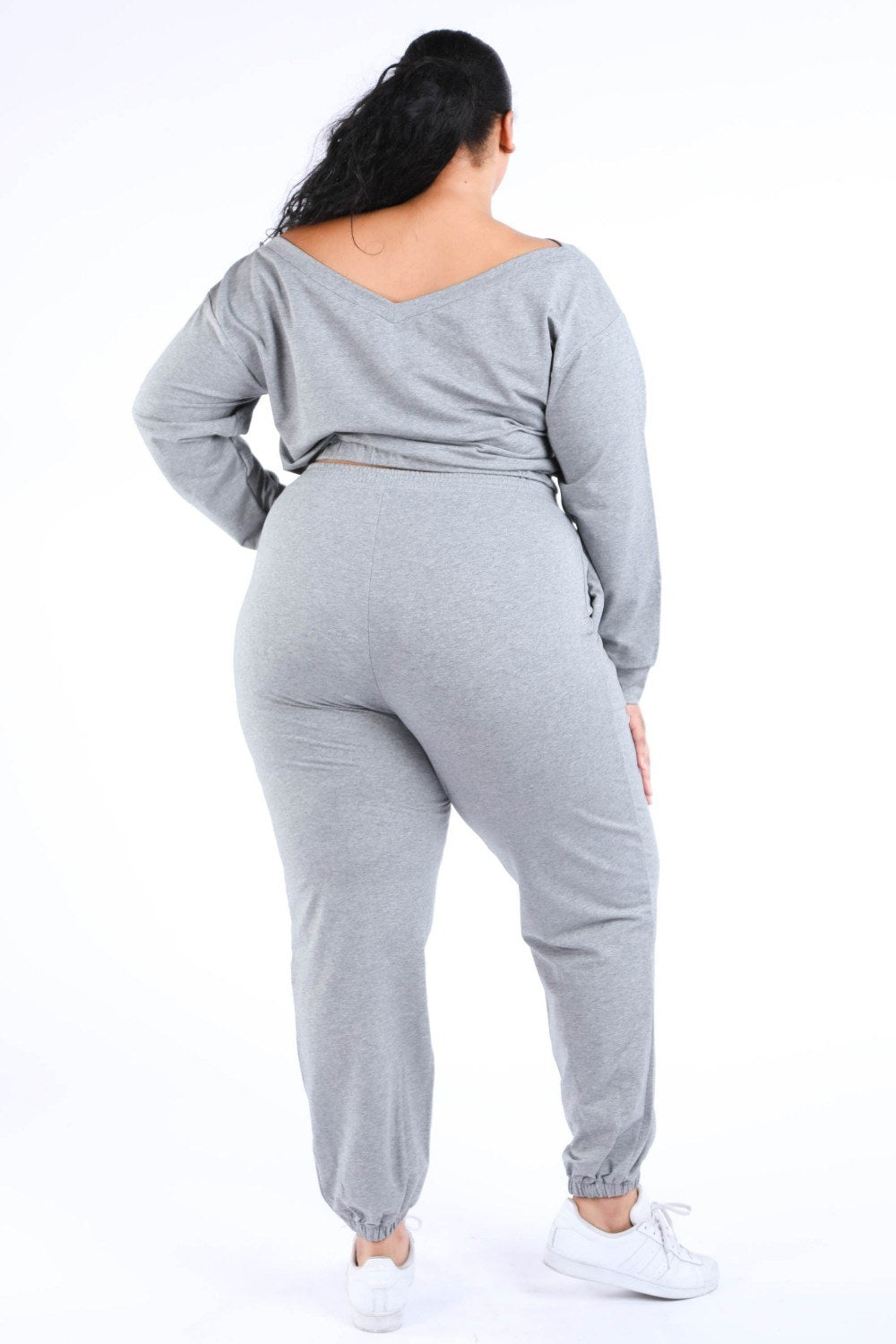 Casual Crop Jogger Set