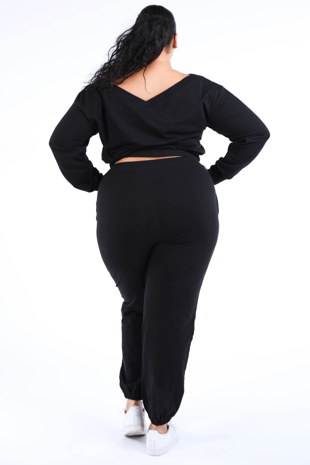 Casual Crop Jogger Set