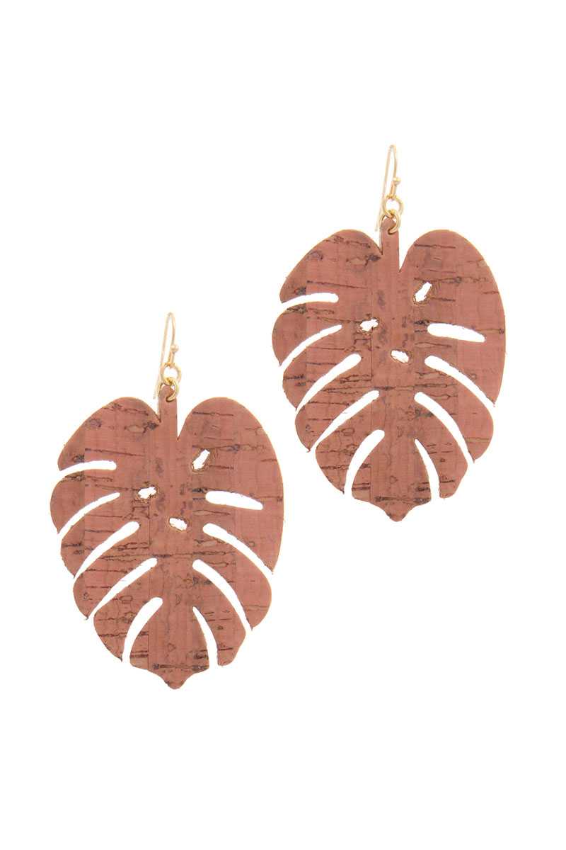 Tropical Leaf Drop Earring