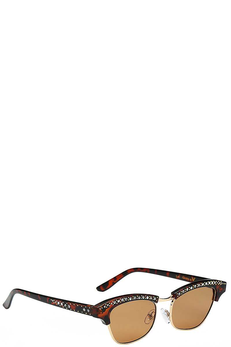 Designer Milky Way Rhinestone Sunglasses