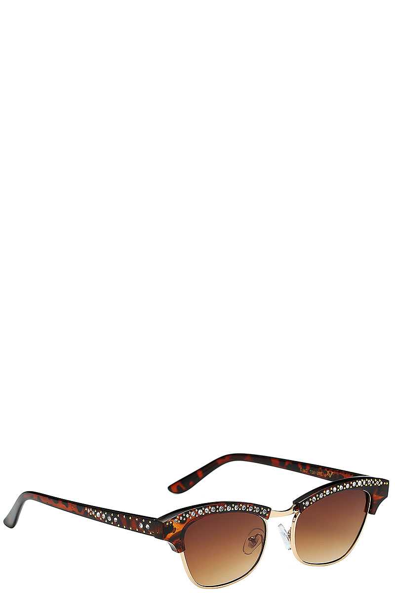 Designer Milky Way Rhinestone Sunglasses