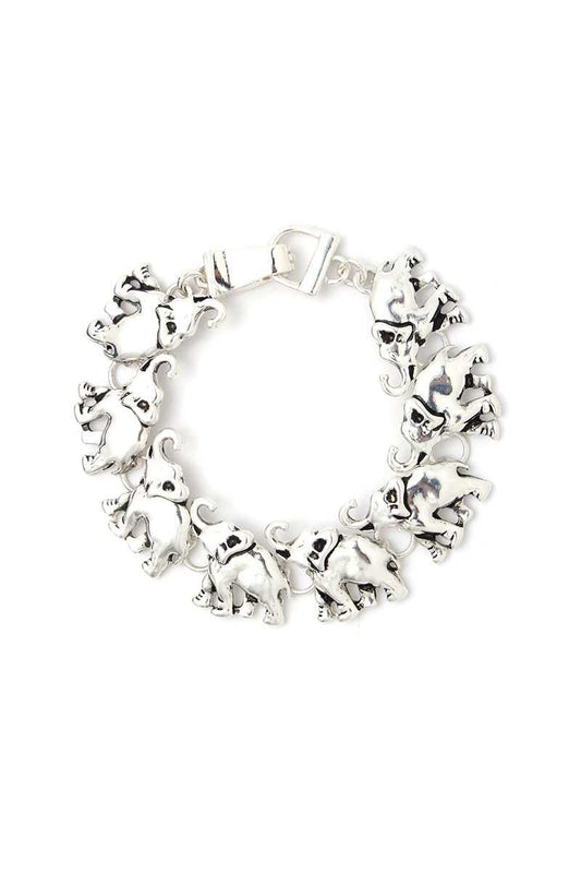 Elephant Metal Bracelet
