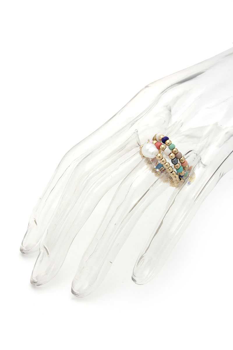 Pearl Beaded Stretch Ring