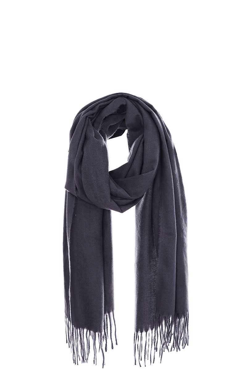 Solid Color Modern Fringe Scarf