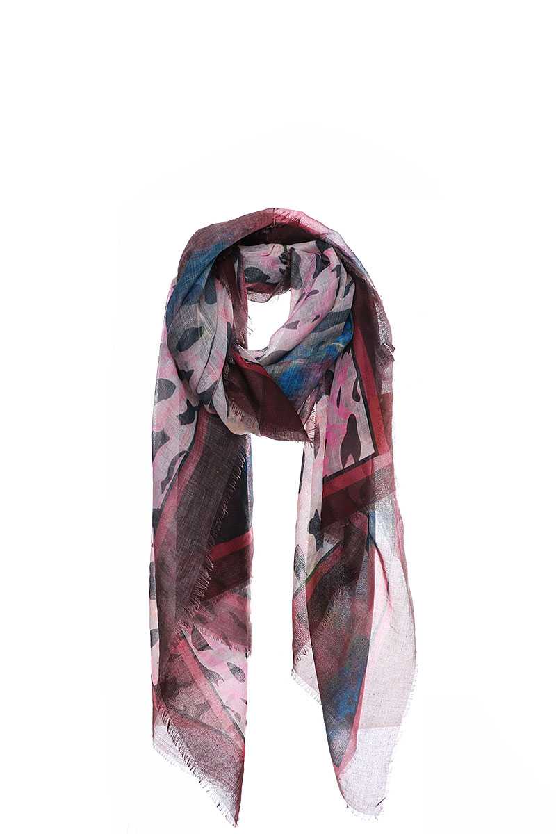 Stylish Multi Color And Pattern Print Scarf