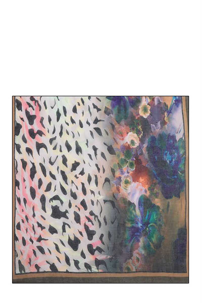 Stylish Multi Color And Pattern Print Scarf