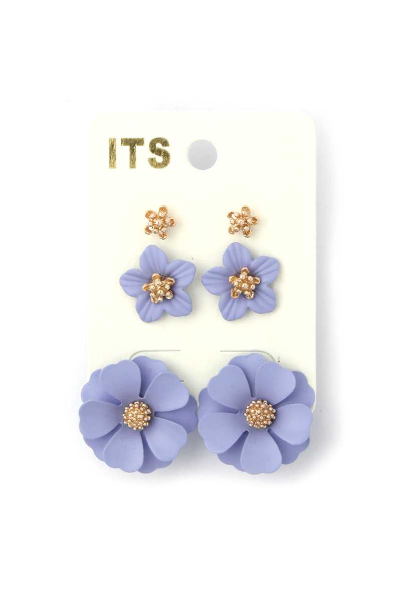 Flower Stud Earring Set