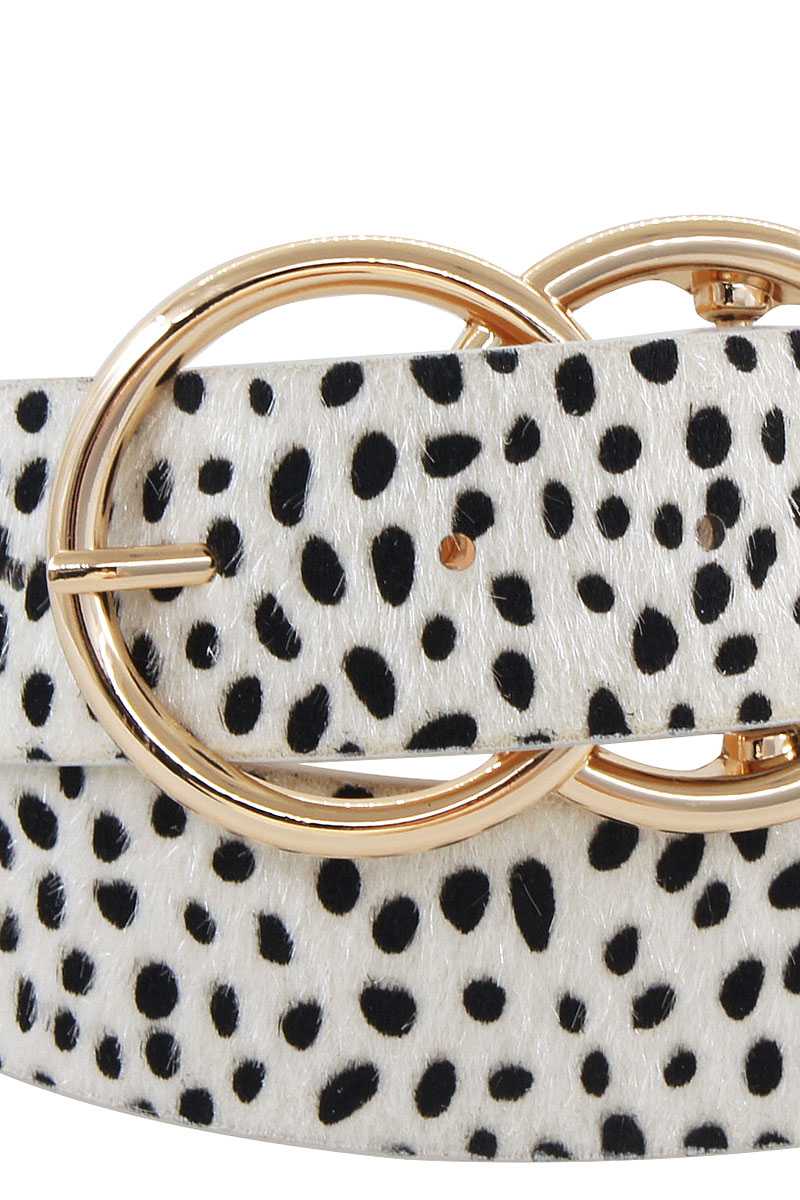 Trendy Leopard Fur Fashion Belt