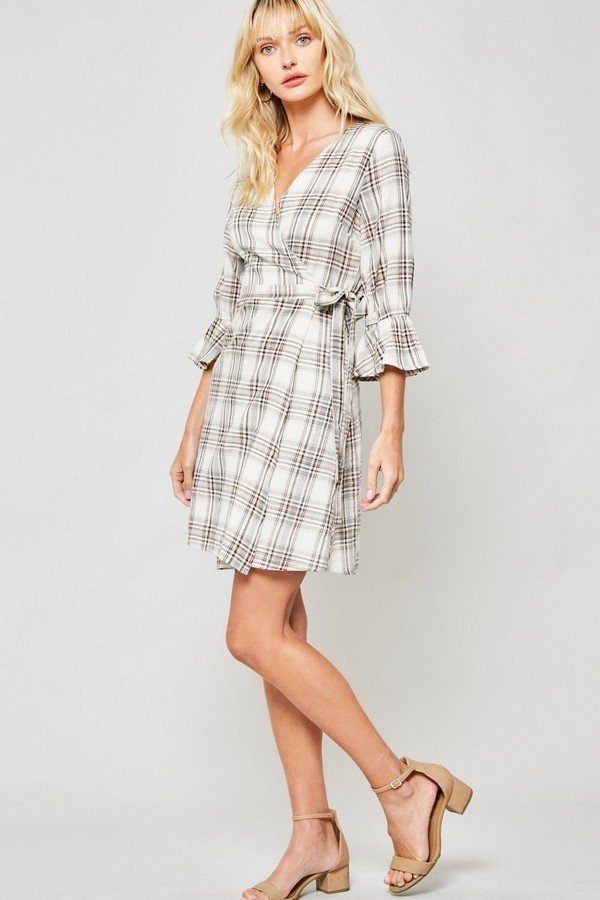 A Plaid Woven Dress