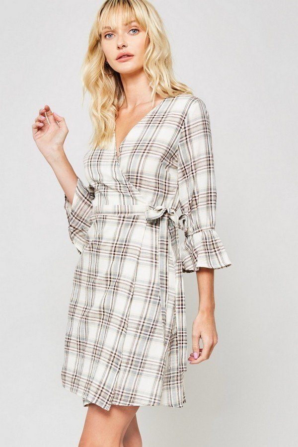 A Plaid Woven Dress