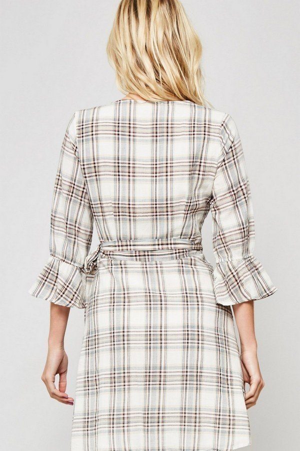 A Plaid Woven Dress