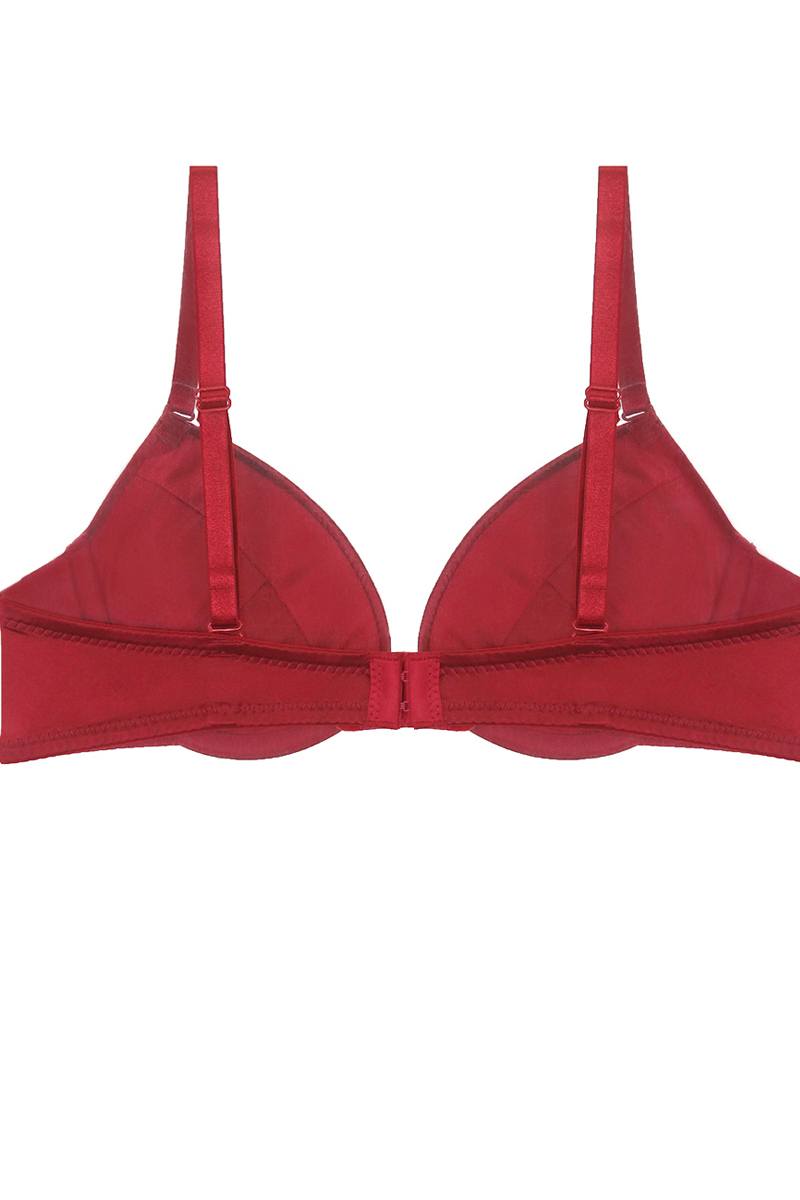 Shinny Push-up Plunge Bra