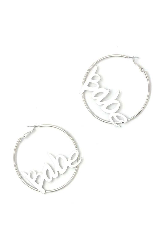 Babe Hoop Earring