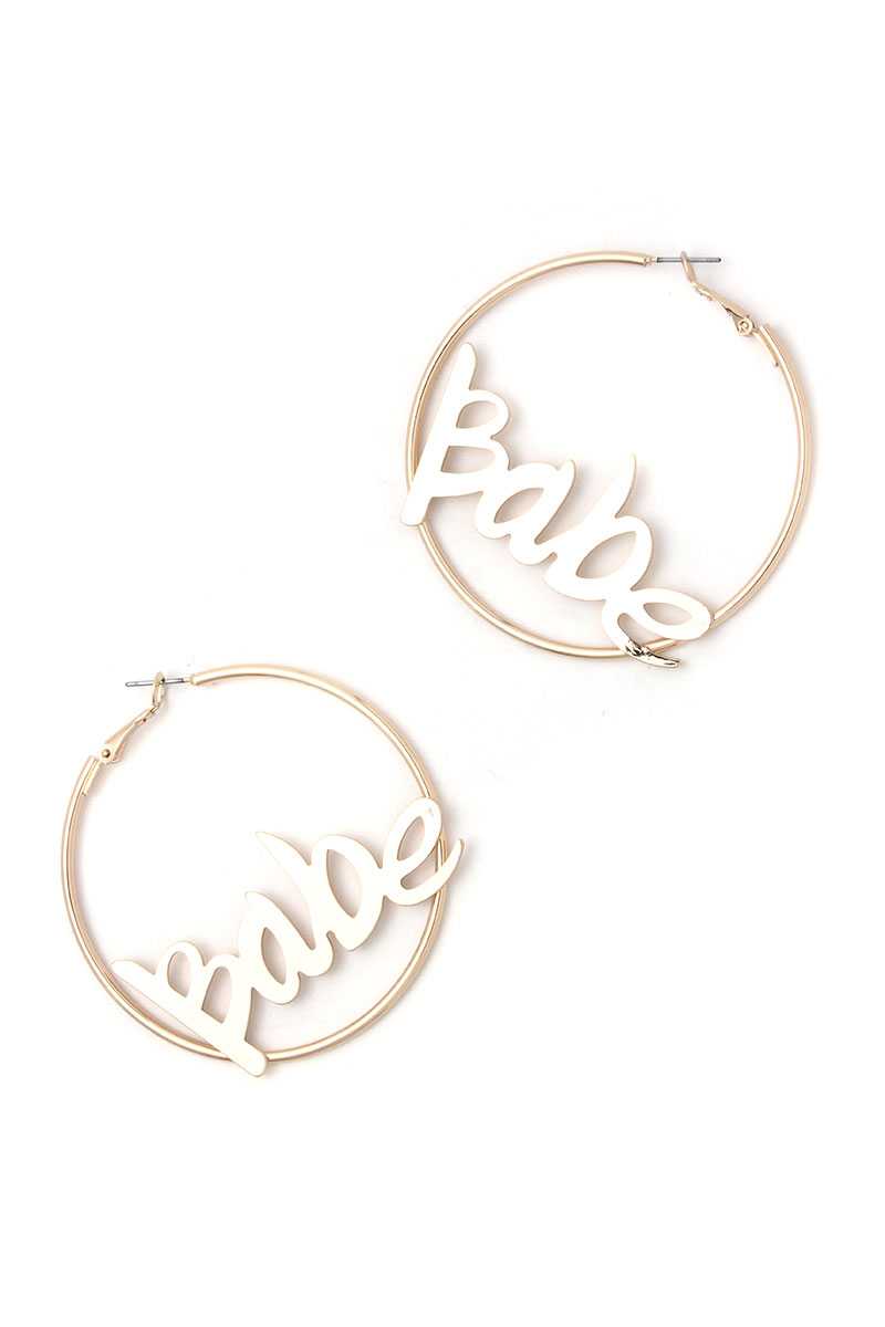 Babe Hoop Earring