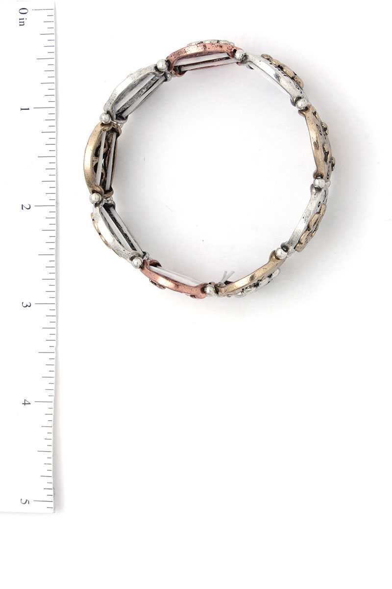 Two Tone Paw Stretch Bracelet