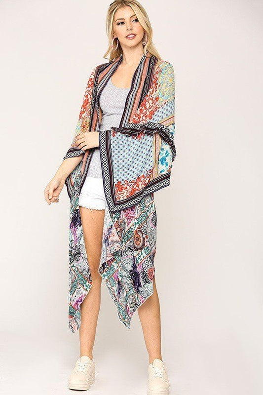 Vintage Printed Kimono