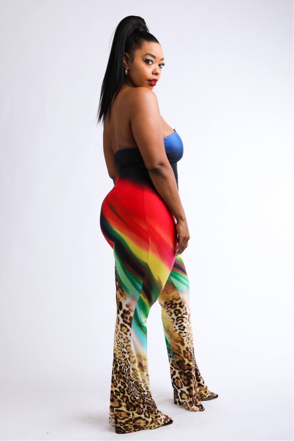 Printed Tube Jumpsuit