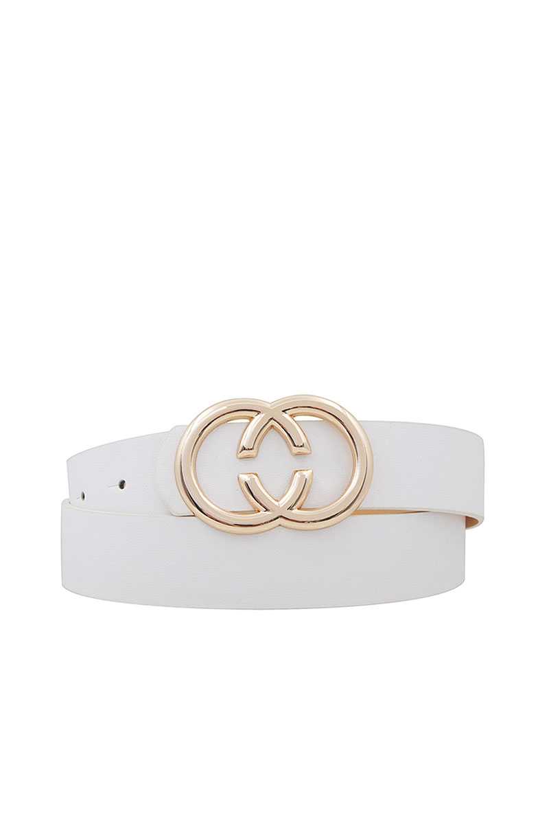 Fashion Double Ring Buckle Belt