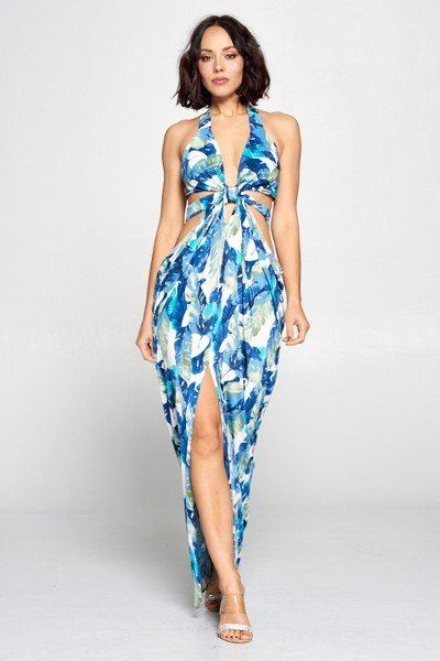 Cut Out Long Dress