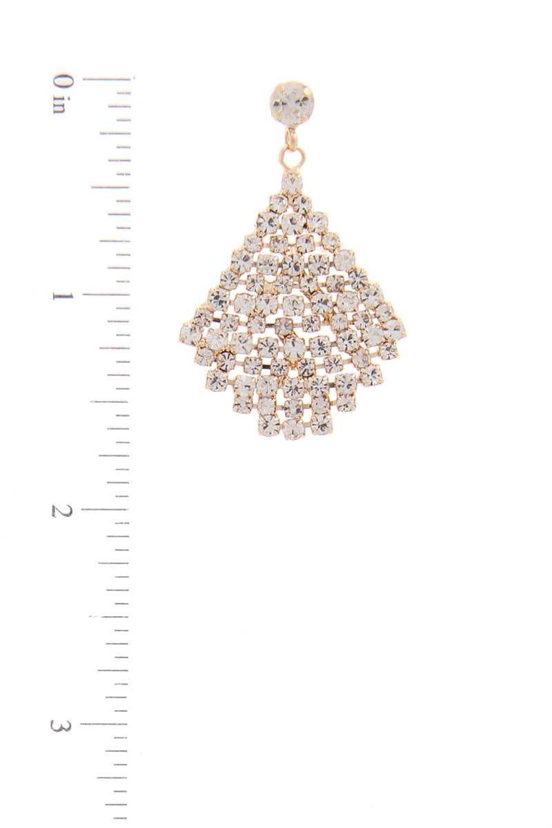 Rhinestone Drop Earring