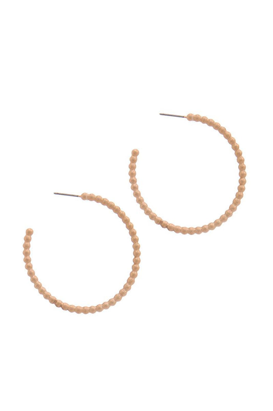 Metal Open Circle Drop Earring