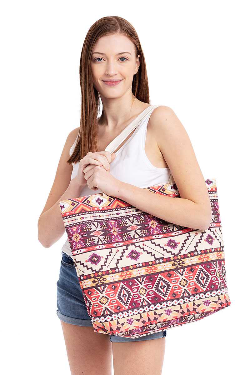 Aztec Pattern Tote Bag