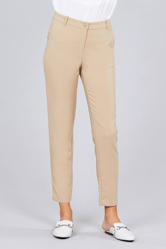 Seam Side Pocket Classic Long Pants