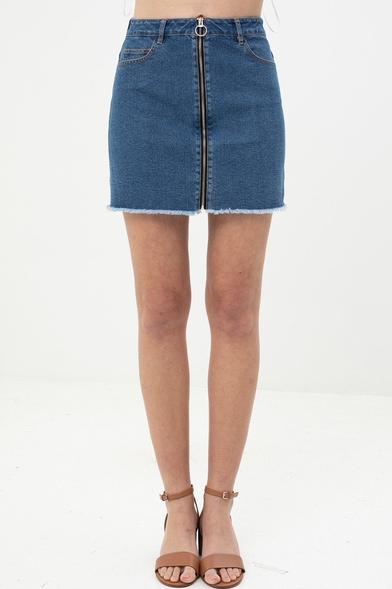 Unique Design Denim Skirt