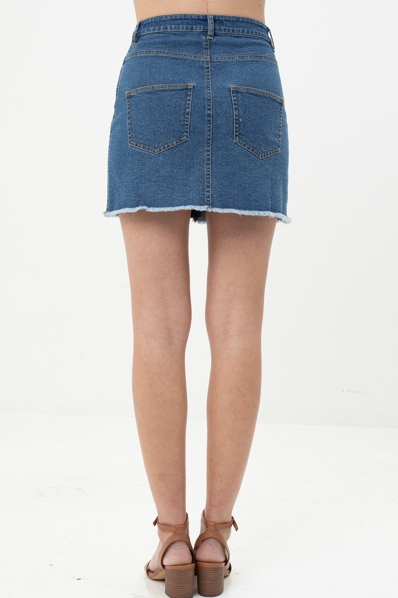 Unique Design Denim Skirt