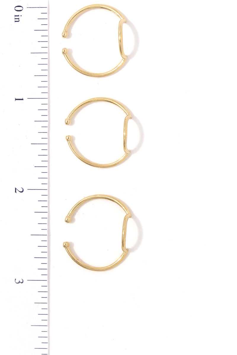 Half Circle Metal Ring