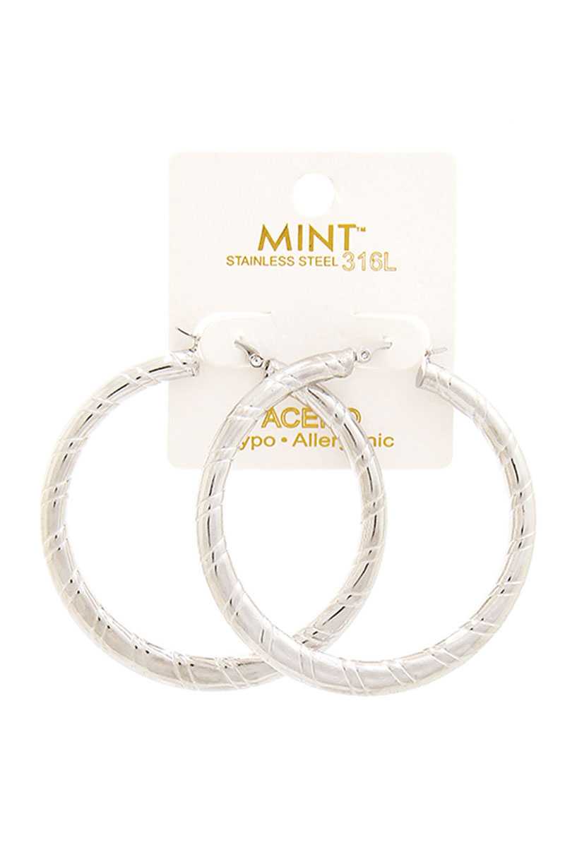 Trendy Chic 50 Mm Hoop Earring