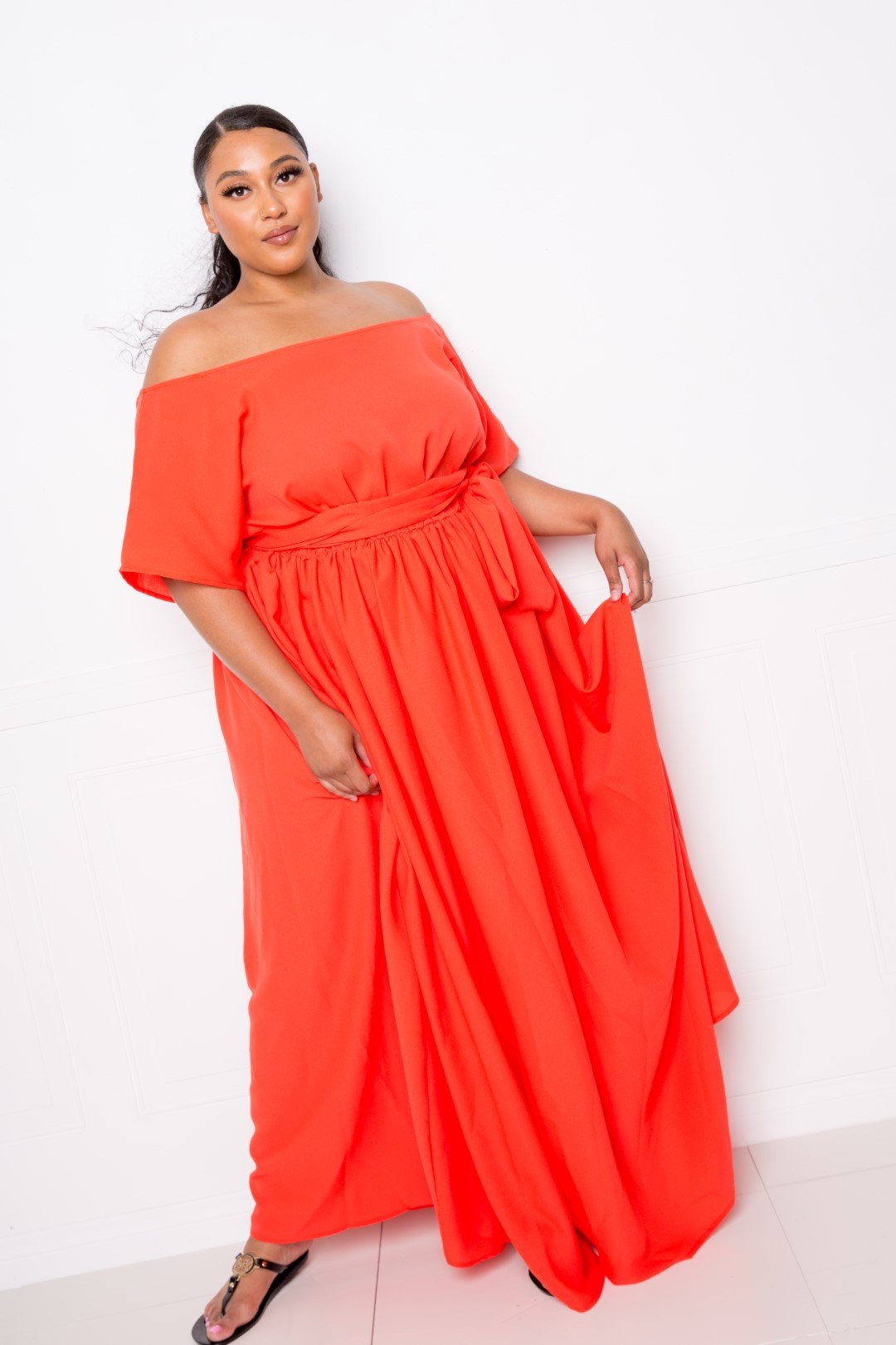Off Shoulder See Through Dress