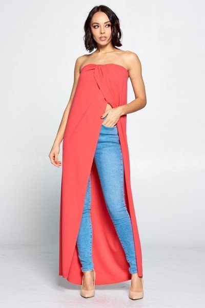 Strapless Long Top