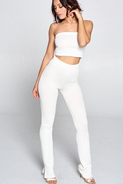 Tube Top And Pant Set