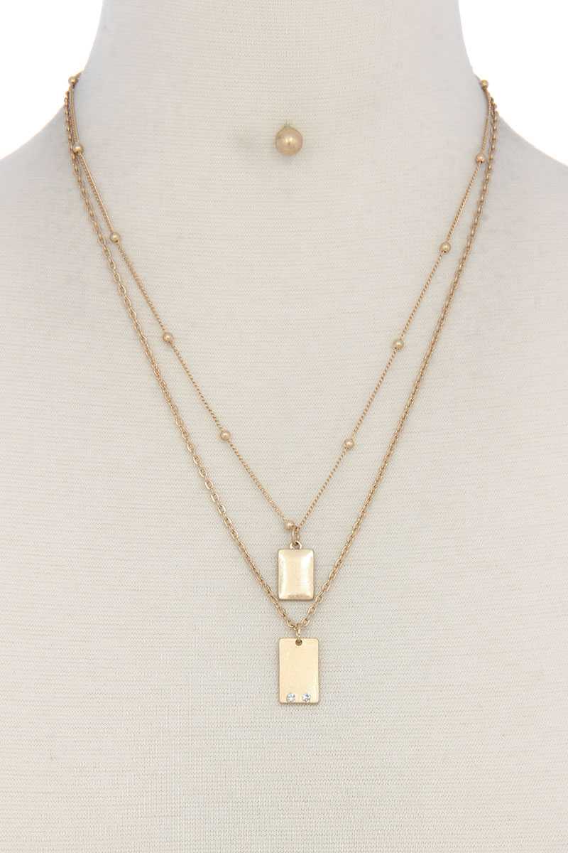Metal Layered Necklace