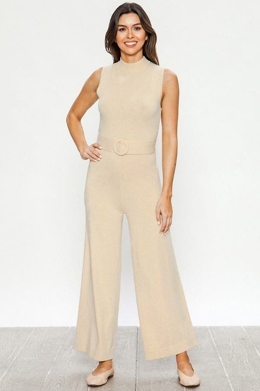 A Sweater Solid Jumpsuit