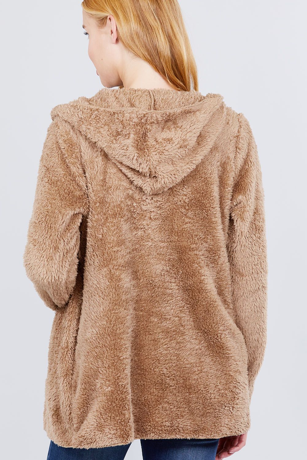 Hoodie Faux Fluffy Jacket