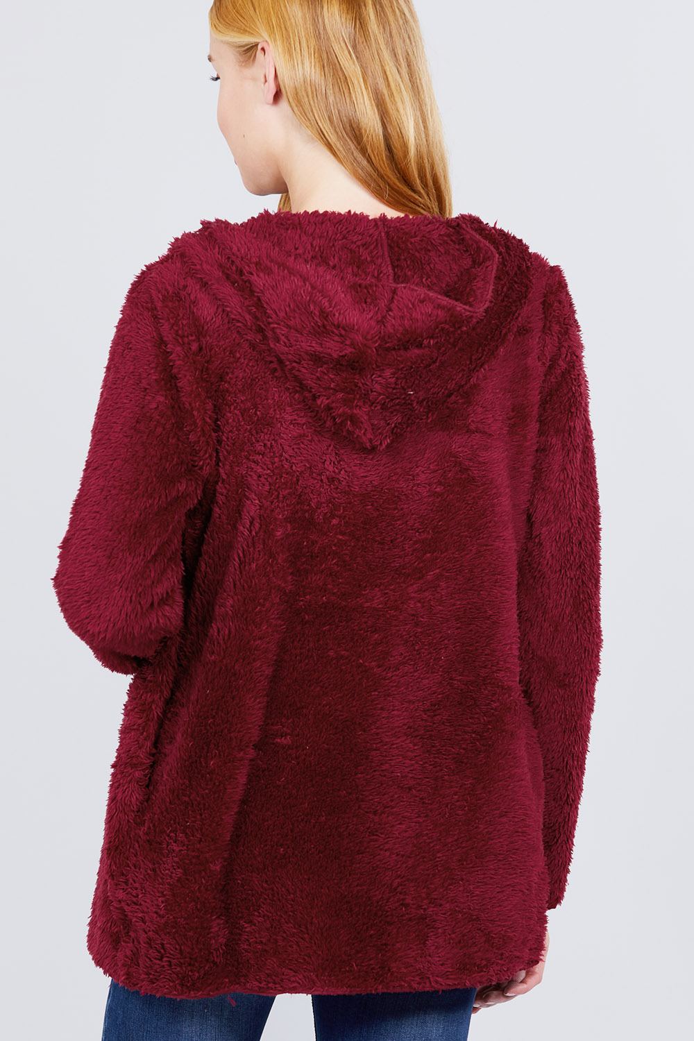 Hoodie Faux Fluffy Jacket
