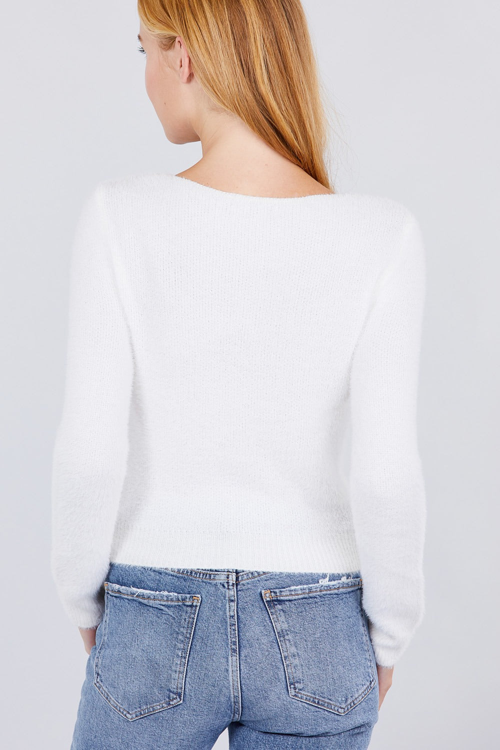 Front Twisted Knot Cozy Sweater