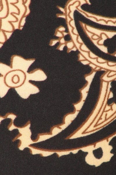 Plus Size Paisley Floral Print, High Waist Leggings. Leggings Are Fully Lined