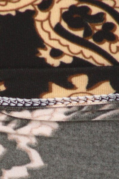 Plus Size Paisley Floral Print, High Waist Leggings. Leggings Are Fully Lined