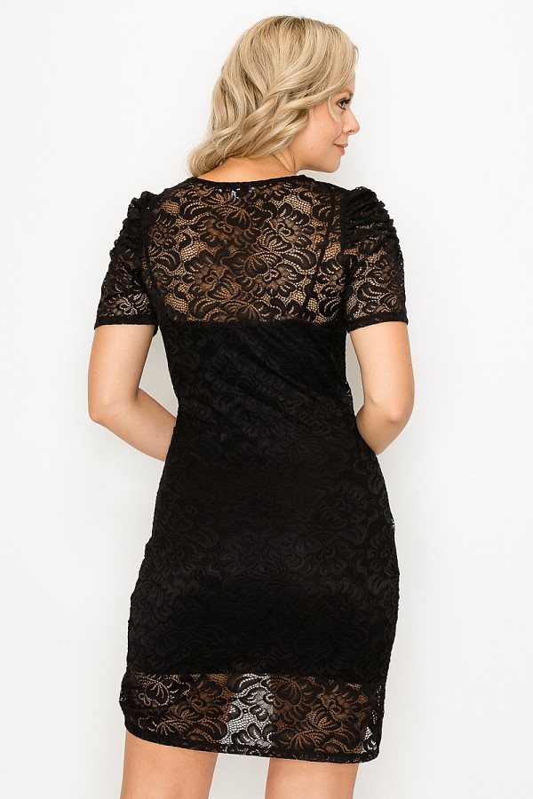 High-low Lace Mini Dress